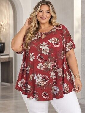 Monnuro Floral print swing top